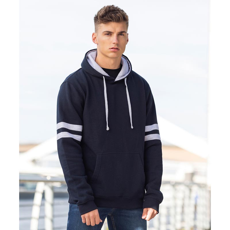 Game day hoodie - New French Navy/ Heather Grey XS